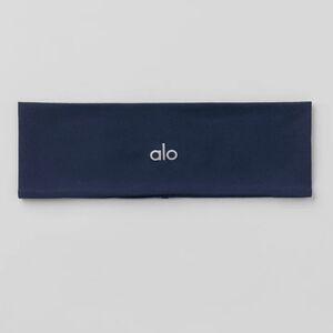 ALO Yoga Performance Conquer Headband limited Navy Blue $34